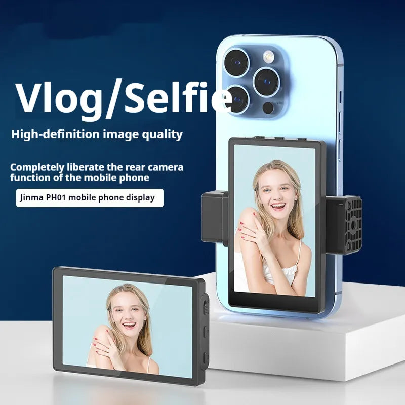 Mobile Phone Selfie Mirror Display Canggih Screen Magnetic Suction Phone Clip