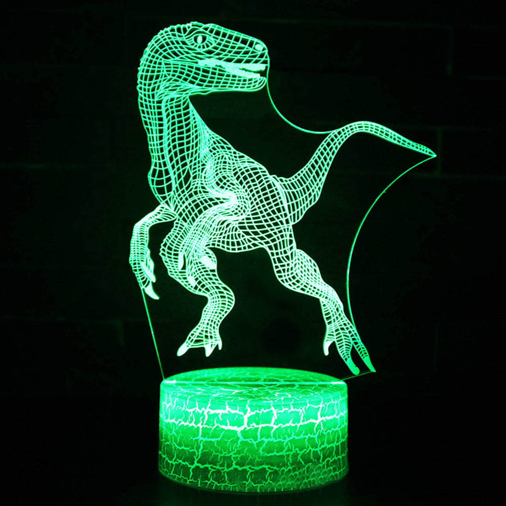 3D Colorful Dinosaur LED Touch Remote Night Light