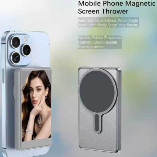 Layar Selfie Anti Ribet Untuk Kamera Belakang | Magnetic Rear Camera Selfie Mirror Screen