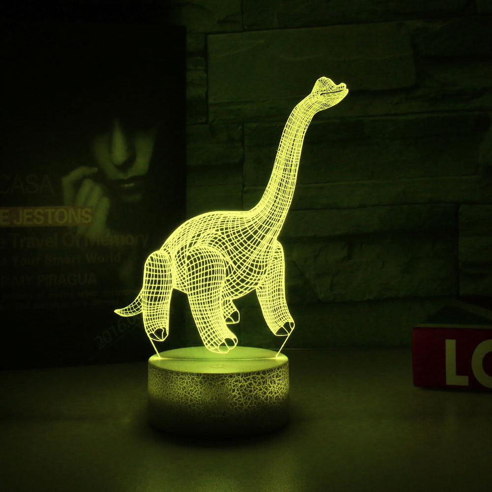 3D Colorful Dinosaur LED Touch Remote Night Light