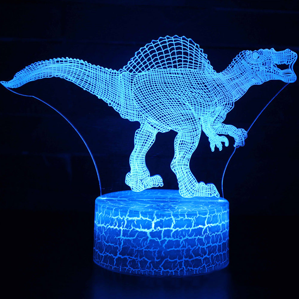 3D Colorful Dinosaur LED Touch Remote Night Light
