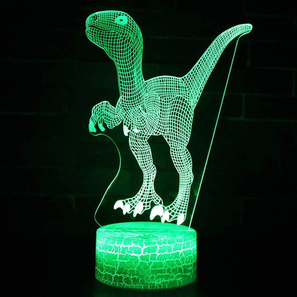 3D Colorful Dinosaur LED Touch Remote Night Light