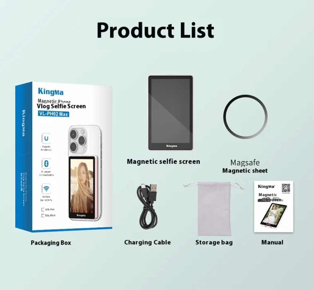Layar Selfie Anti Ribet Untuk Kamera Belakang | Magnetic Rear Camera Selfie Mirror Screen