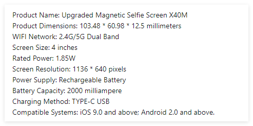 Wireless Selfie Device Cocok Untuk Selfie/Vlog Dengan Kamera Belakang